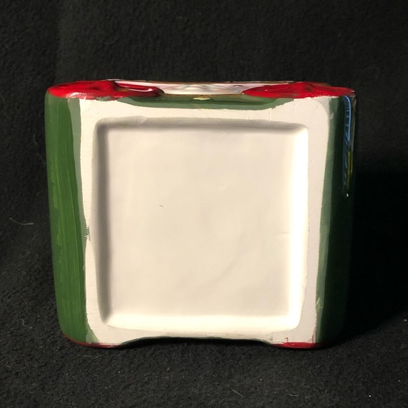 Vintage Holiday Ceramic Cocoa Canister - Picture 5 of 7